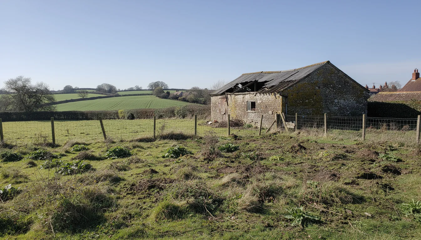 A plot of land with development potential