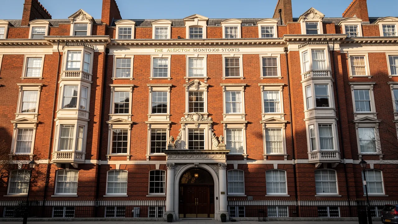 A red brick mansion block of flats let to tenants
