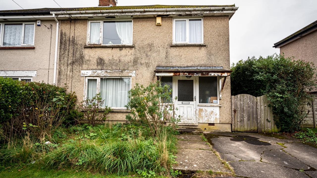 A tired unmodernised house in need of full renovation