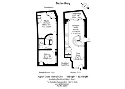 Floorplan for 3d Bedfordbury, Covent Garden WC2N 4BP